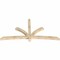 Ekena Millwork Davenport Rough Sawn Timber Gable Bracket, Douglas Fir, 96"W x 48"H x 4"D x 4"F, 12/12 Pitch GBW096X48X0404DAV00RDF - alternate 4